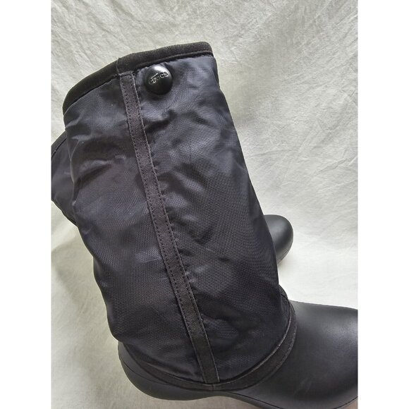 Crocs CLAIRE Women's Size 7 Black Insulated Waterproof Rain Snow Pull On BOOTS - Picture 11 of 14